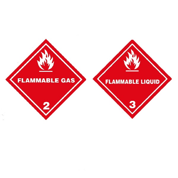 IATA DGR Hazard Label Class 2 Flammable Gas 2.1